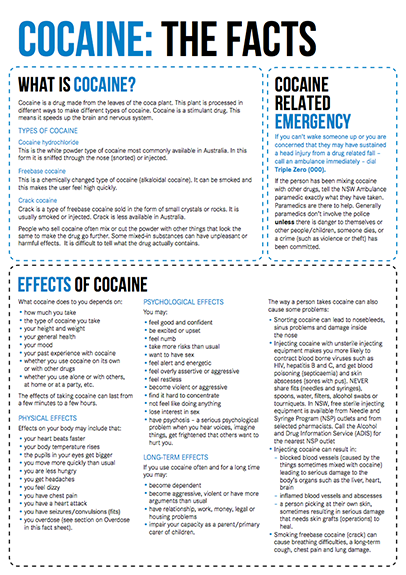 Cocaine Drug Facts