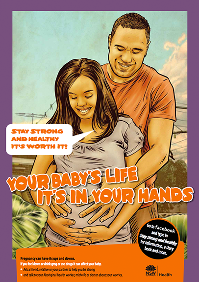 Stay Strong and Healthy Sharing Pregnancy Poster